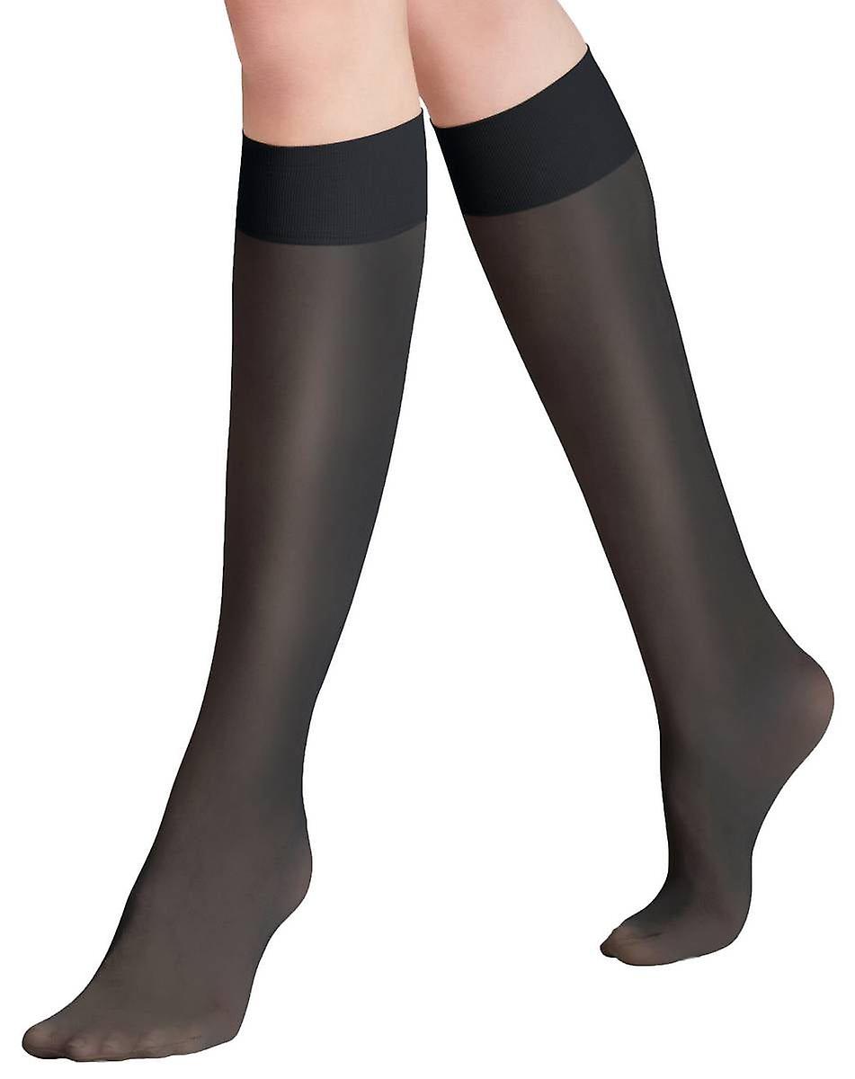 Falke Matt Deluxe 20 Denier Knee High Tights - Graphite Grey