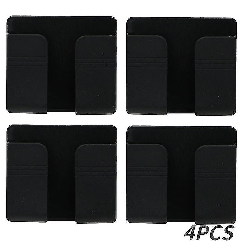 4 Pcs Multifunction Punch Free Wall Mounted Storage Box Organizer Tv Remote Control Mounted Mobile Phone Plug Charging Holder(kui)