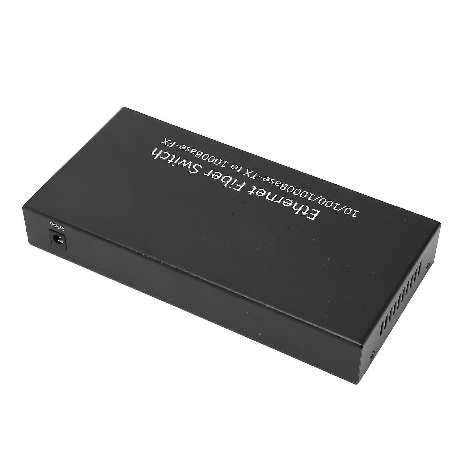 SFP Ethernet Fiber Switch Up To 120km 4 Optical Port 2 Electrical Port 10 100 1000M Ethernet Fiber Transceiver 100‑240V EU Plug 