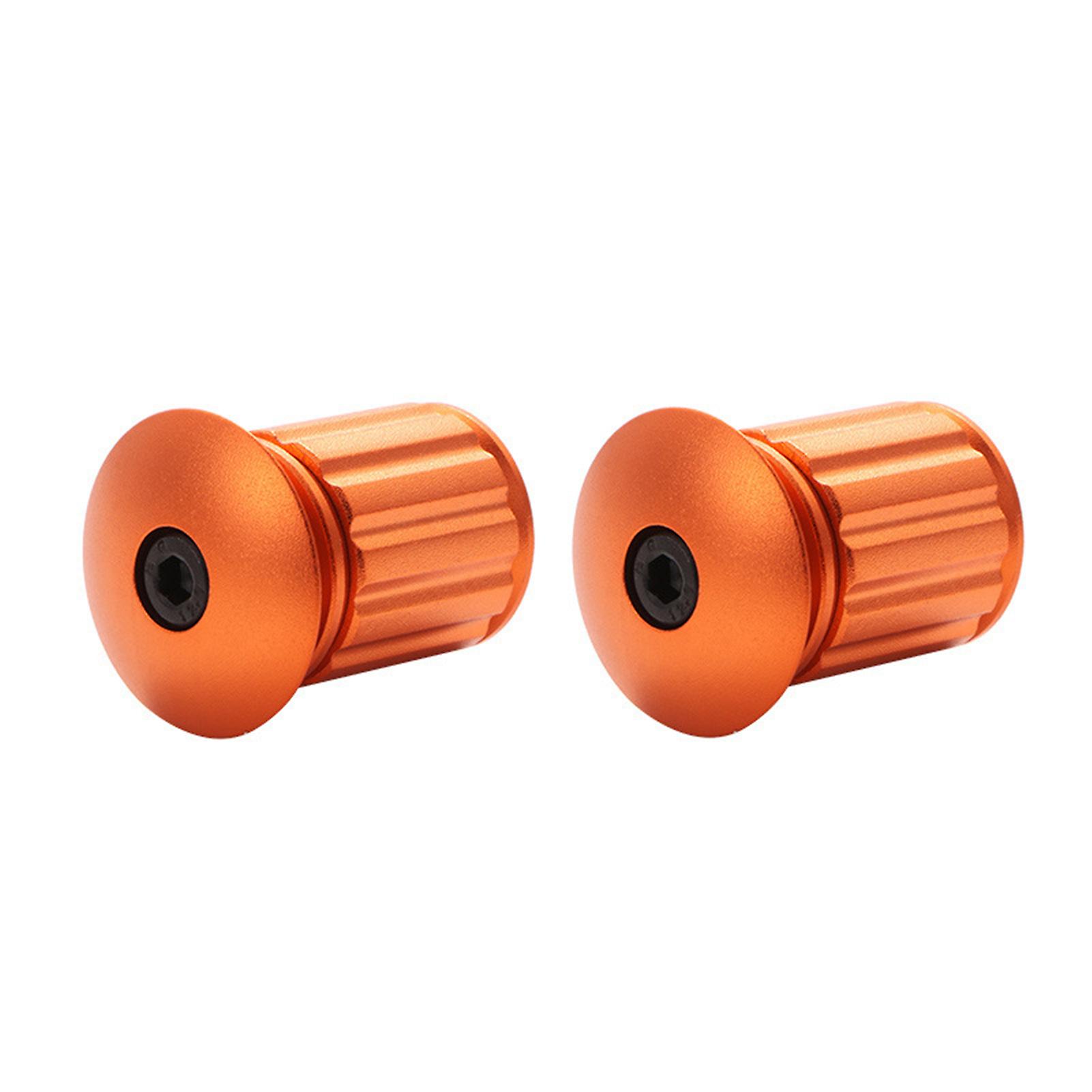 Bicycle Handlebar End Plugs Aluminum Alloy Handlebar Bar End Cap Durable Bike Parts for Most Bicycle