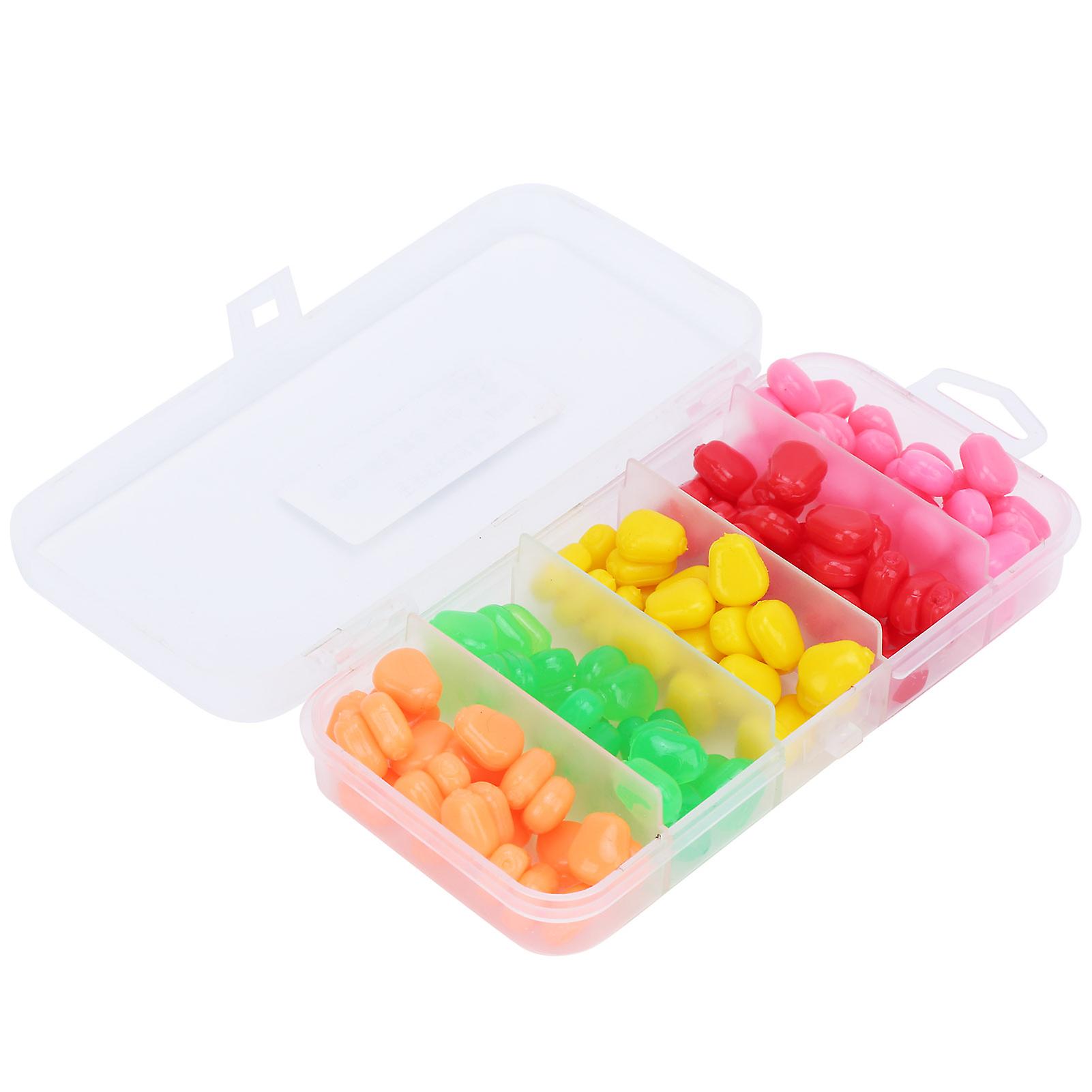 125Pcs 5 Colors Soft Corn Baits Artificial Baits Fishing Accessories