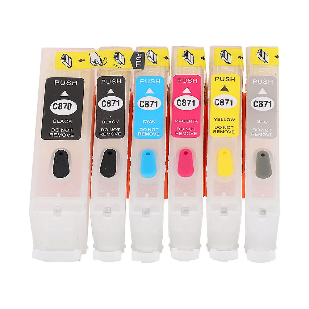5-Color Ink Cartridge Set for Canon: PGI-870BK CLI-871BK/C/M/Y/GY Ink Supplies