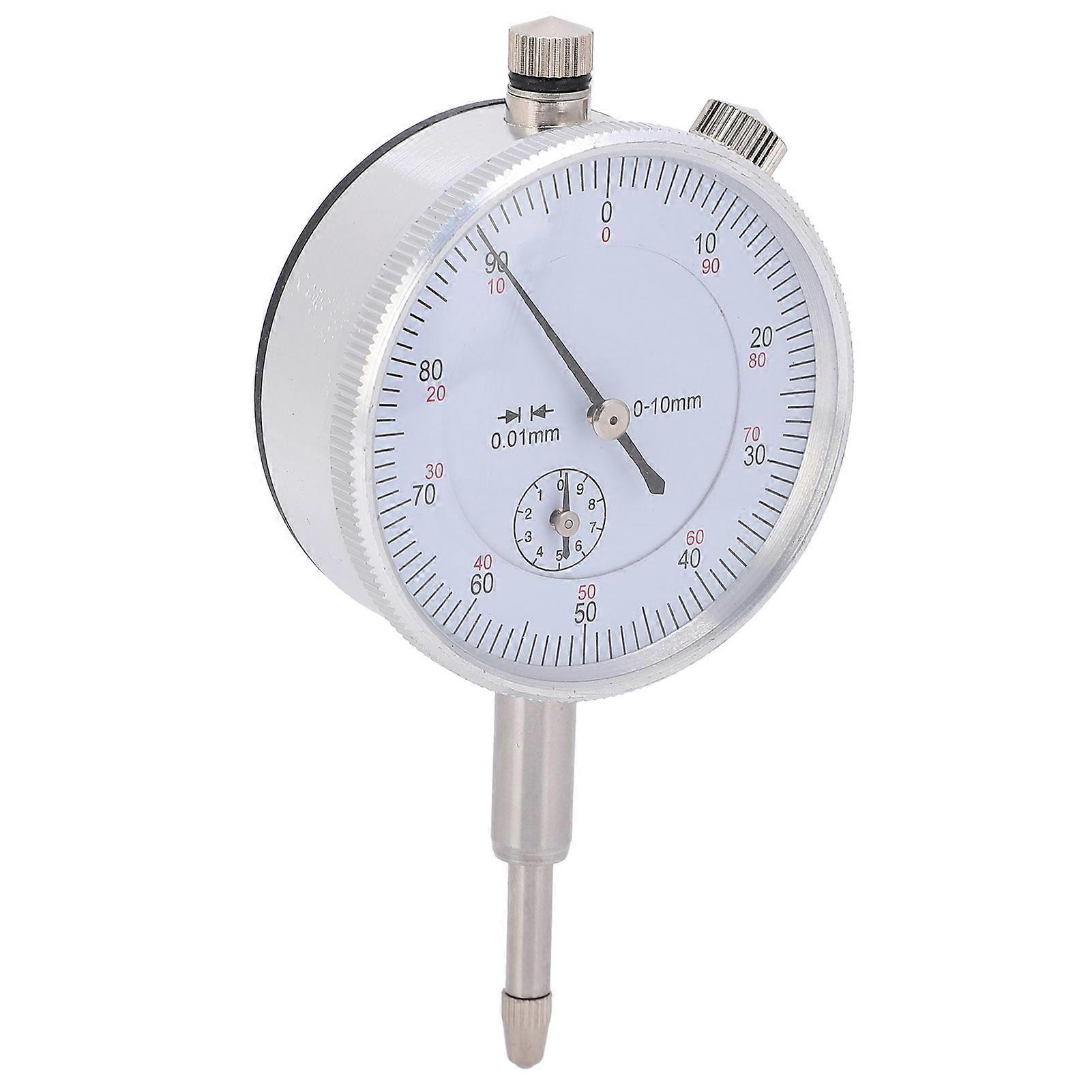 010mm Dial Indicator HighAccuracy AluminumCase Pointer Mechanical InnerDiameter Depth Indicator Gauge