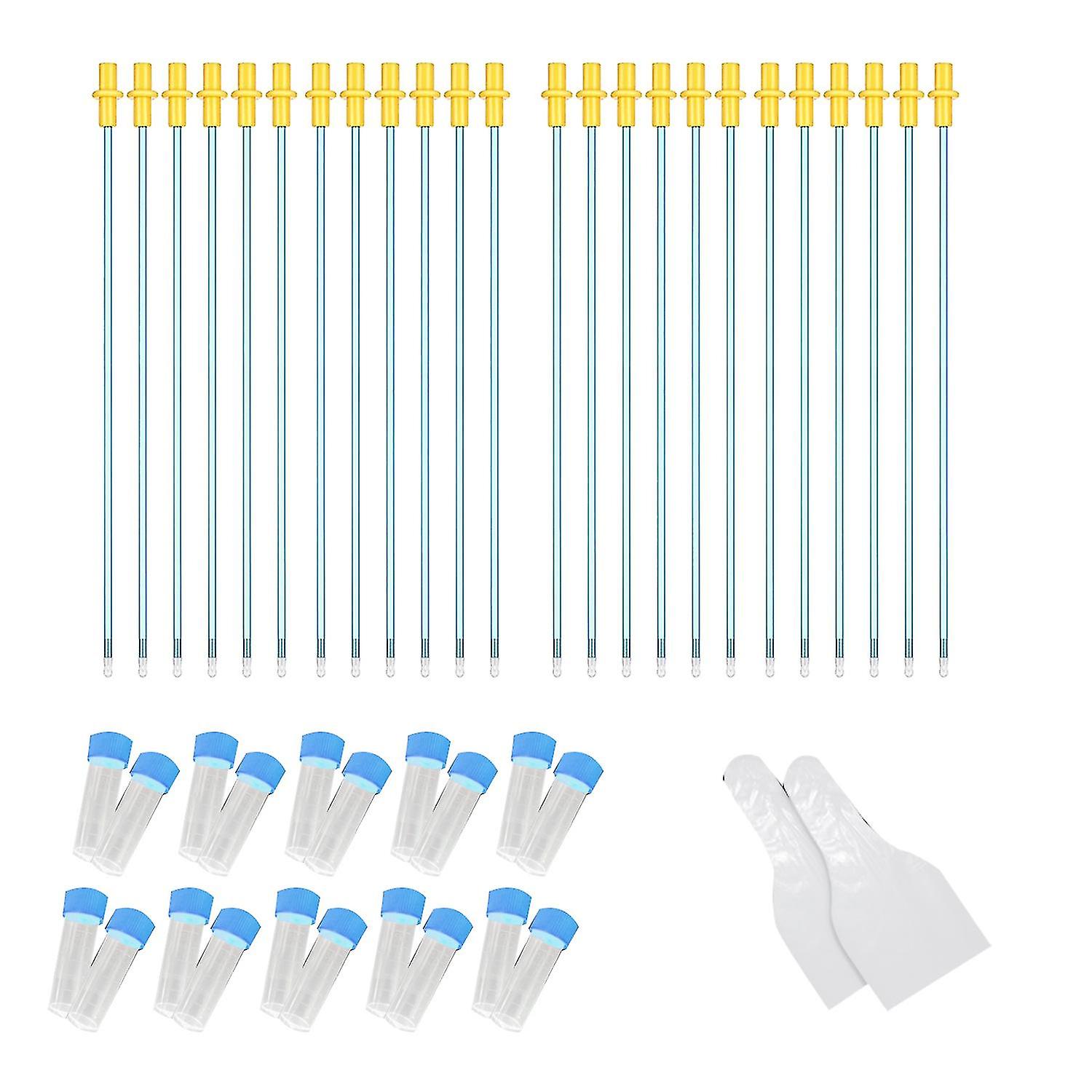 20pcs Dog Artificial Insemination Tool Ai Breed Feed Whelp Catheter Rod Pet Tool-yu