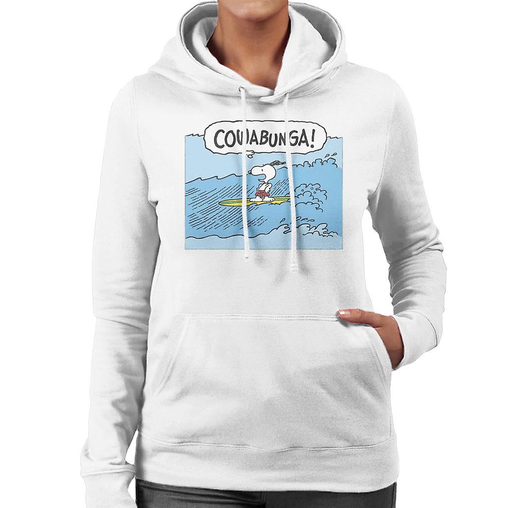 Peanuts Snoopy Cowabunga Surfer Women's Hooded Sweatshirt