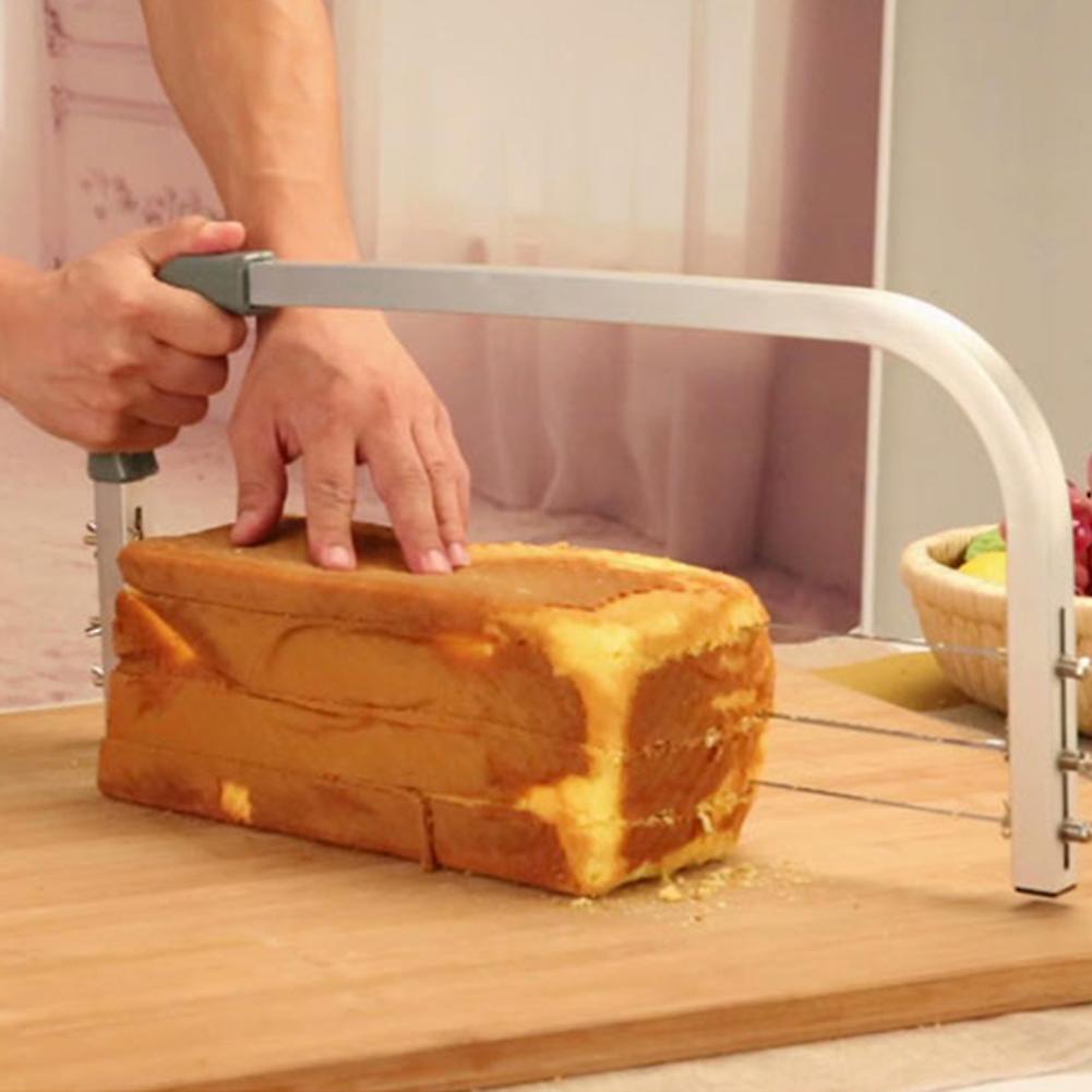 Adjustable Wire Cake Cutter Leveler 52x22x3cm Stainless Steel