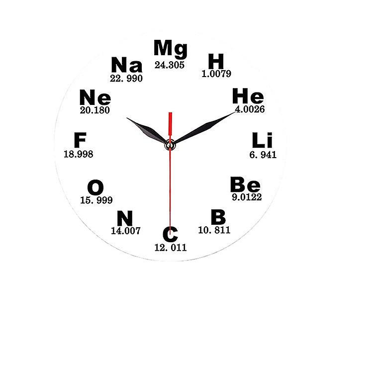 Creative Chemical Element Table Wall Clock 3d Wall Clock For Home Office Decorations