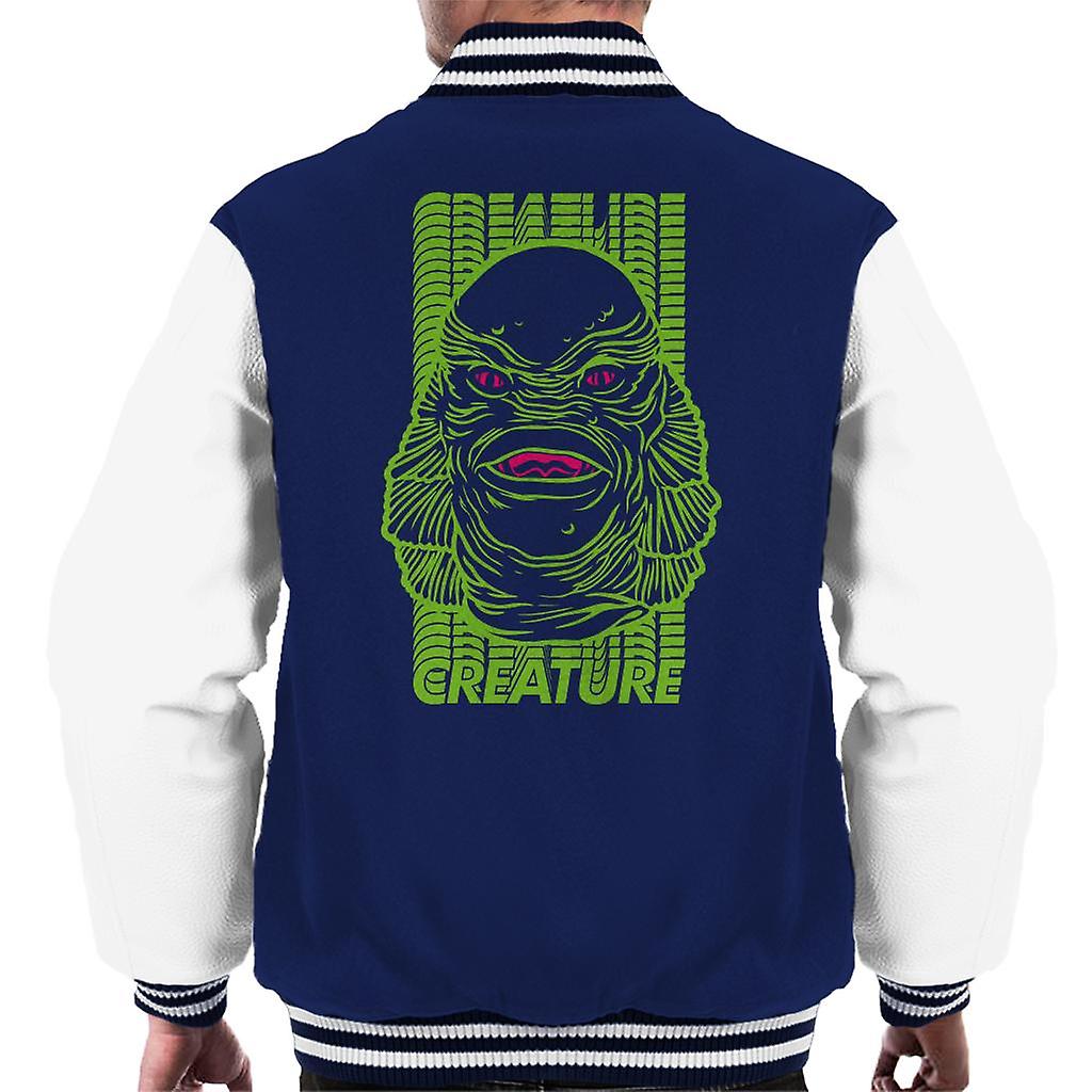 The Creature From The Black Lagoon Head Illustration Men's Varsity Jacket