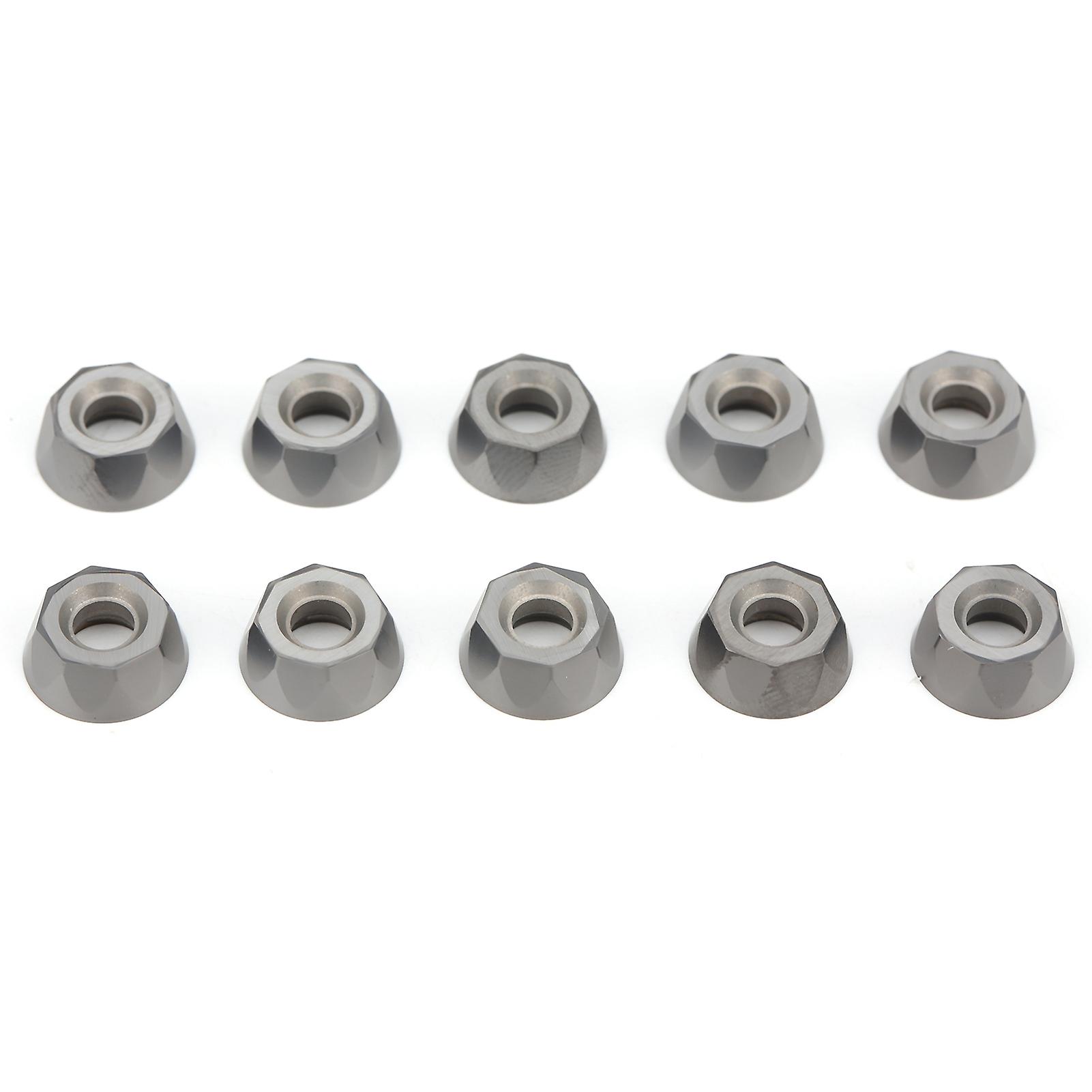 10Pcs CNC Lathe Turning Insert Indexable Solid Carbide Blade Cutting RPMT1204M0EJS LF6018