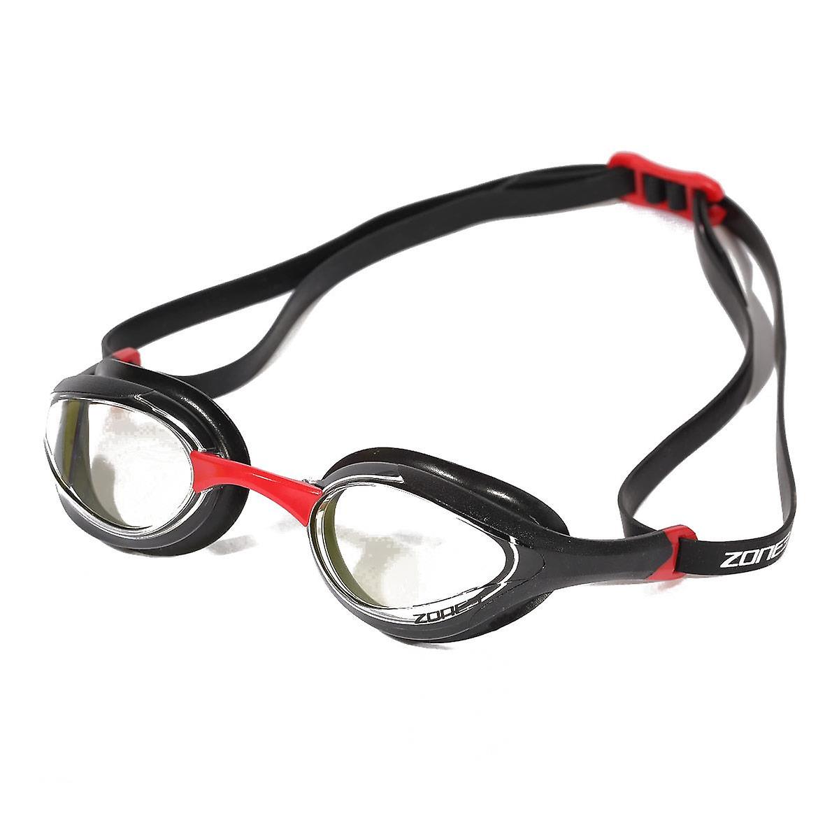 Zone3 Volare Streamline Racing Swim Goggles - Black / Red Unisex Adult
