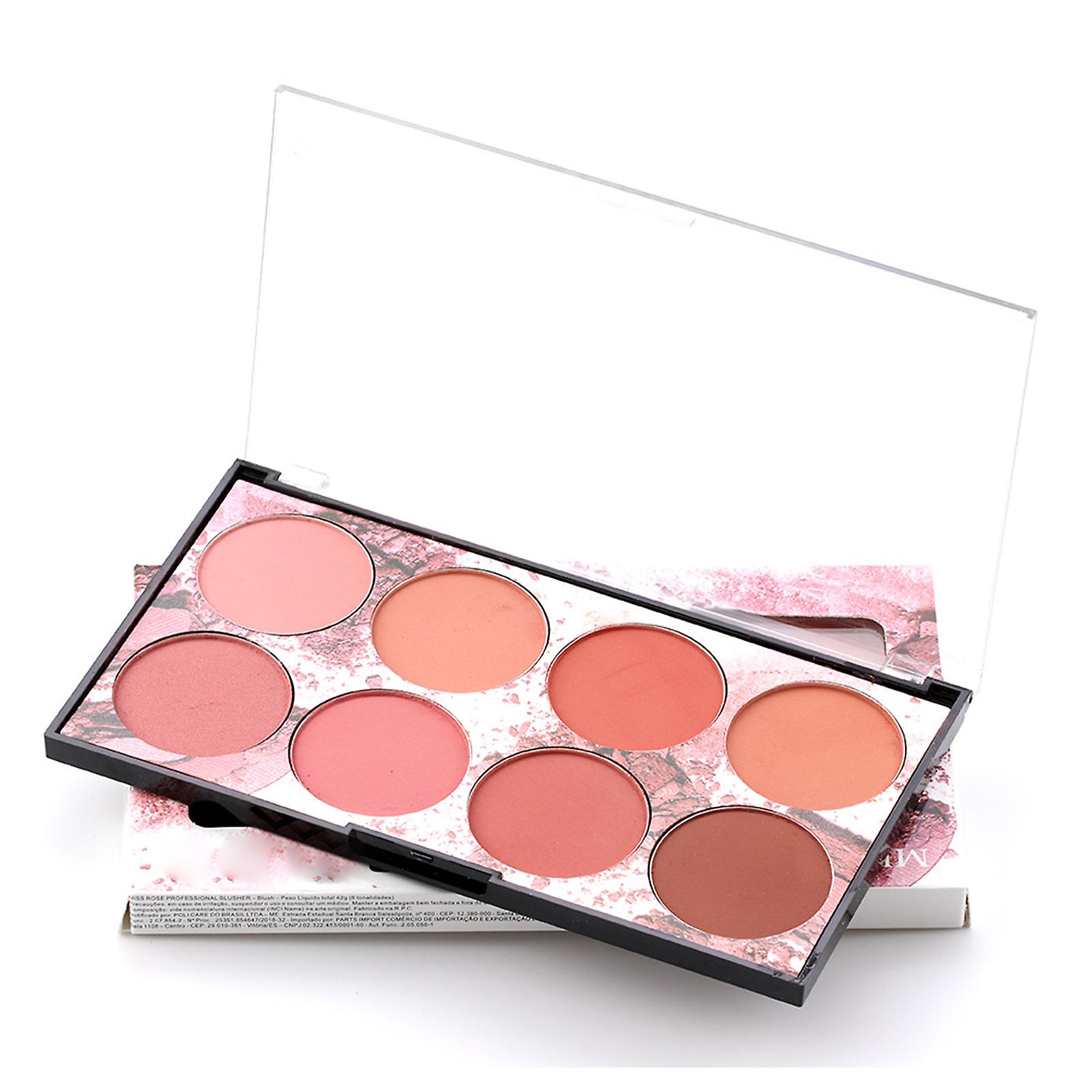 8-color Blush Palettes Multifunctional Matte Blush for Everyday Makeup