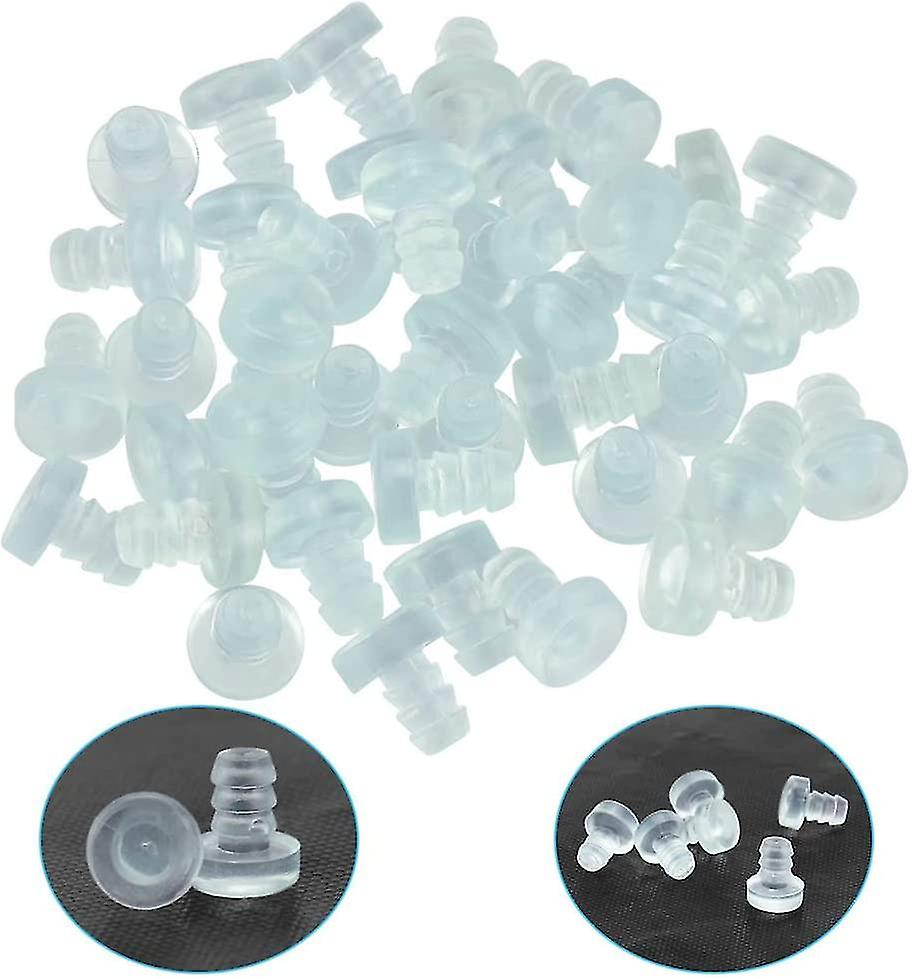 40個のシリコン壁掛けドアストッパーガラステーブルバンパーロッド付きクリアラバードアバッファ家具の衝突防止とノイズリダクションDr