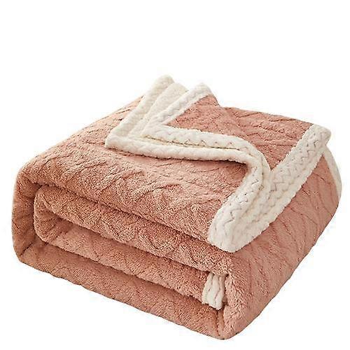 Nordic Pattern Polar Fleece Blanket Warm Luxury Weighted Blanket King Size