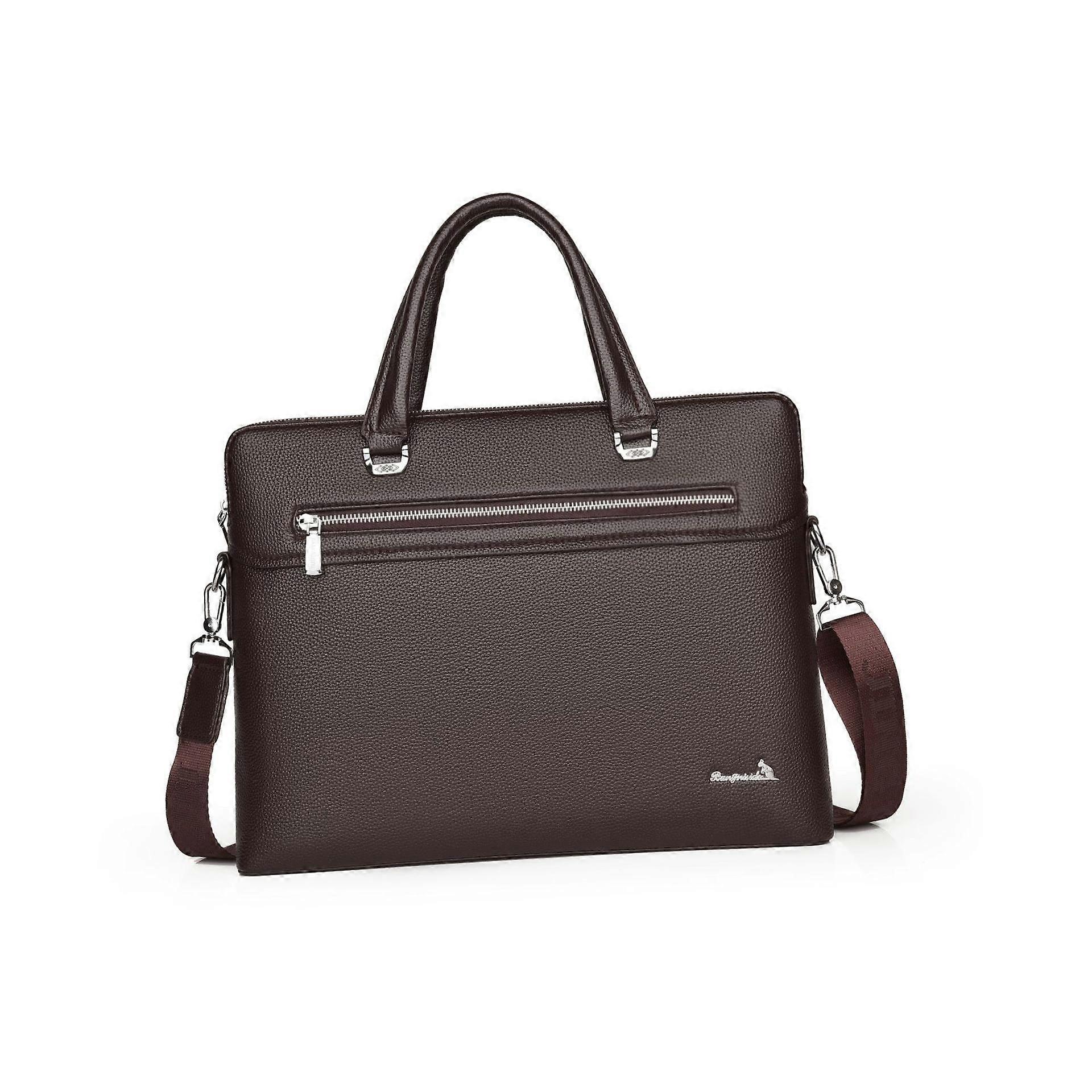 حقيبة عمل للرجال حقيبة دفتر للأعمال مكتب السفر البني