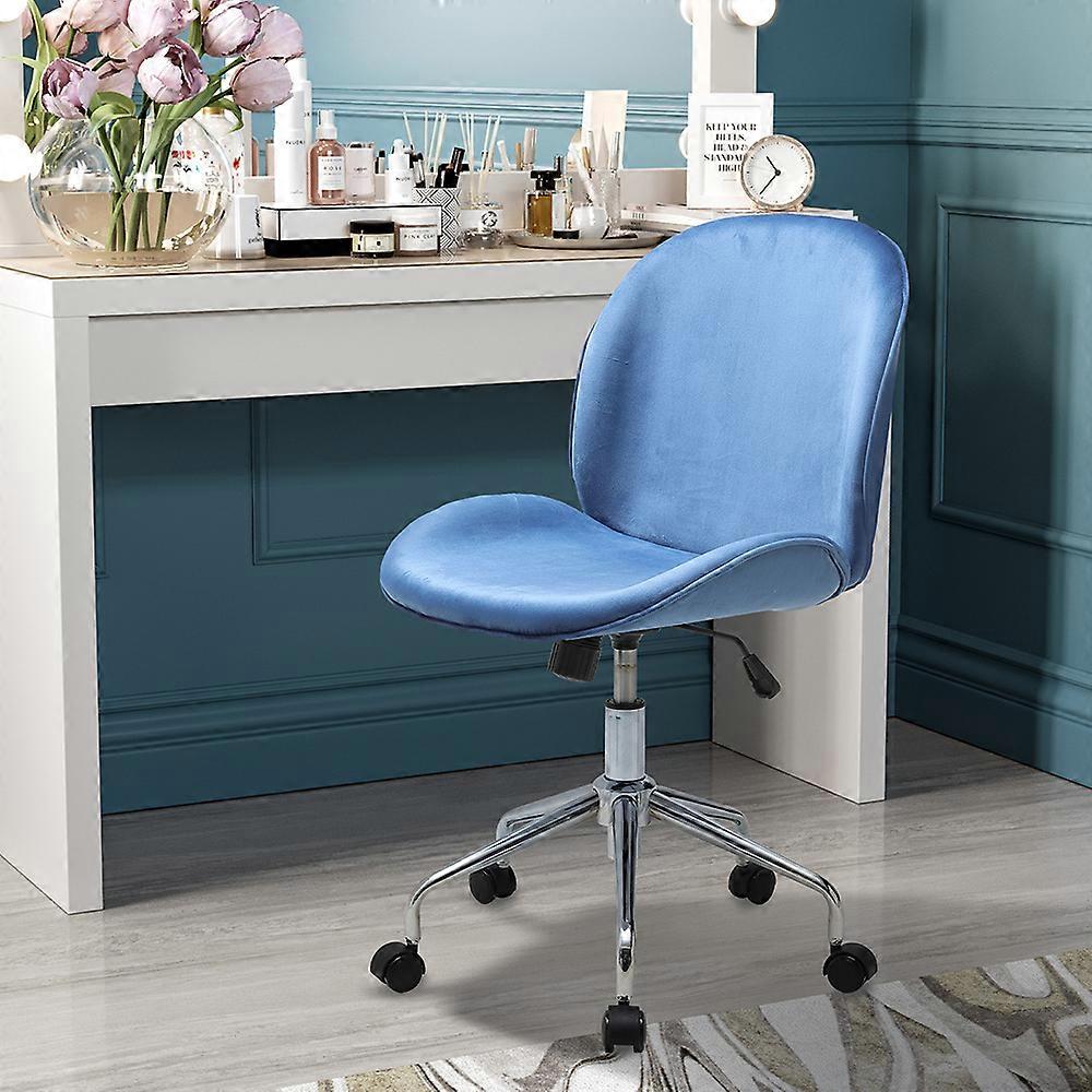 Curved Velvet Upholstery Task Chair