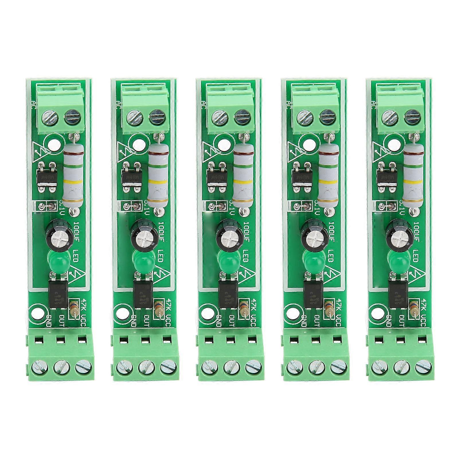 5PCS 1 Channel Optocoupler Isolation Module  AC Voltage Detection Board Support PLC