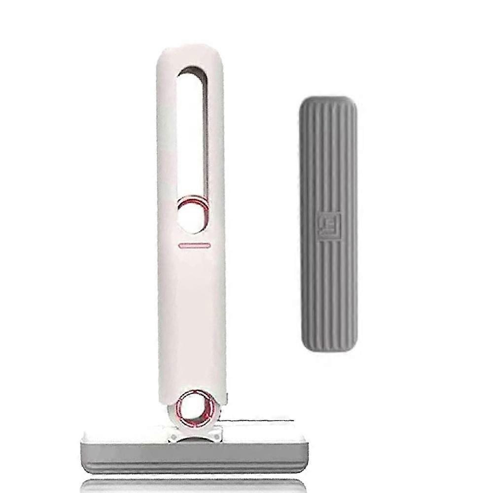 Portable Self-Squeeze Mini Mop, Portable Mini Sponge Mop, Mini Mop for Small Spaces Wet and Dry Use Cleaning System, for Bathroom Kitchens Tableware D