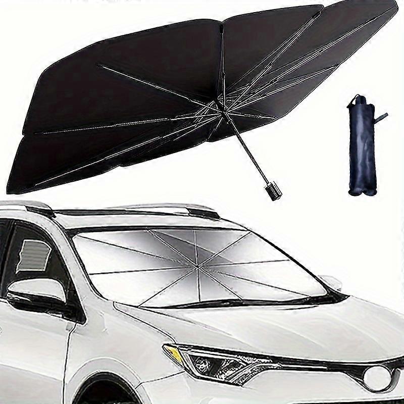 Automobile Windshield Sunshade Ultraviolet Ray Foldable Reflective Umbrella Cover, Suitable For Most Automobiles