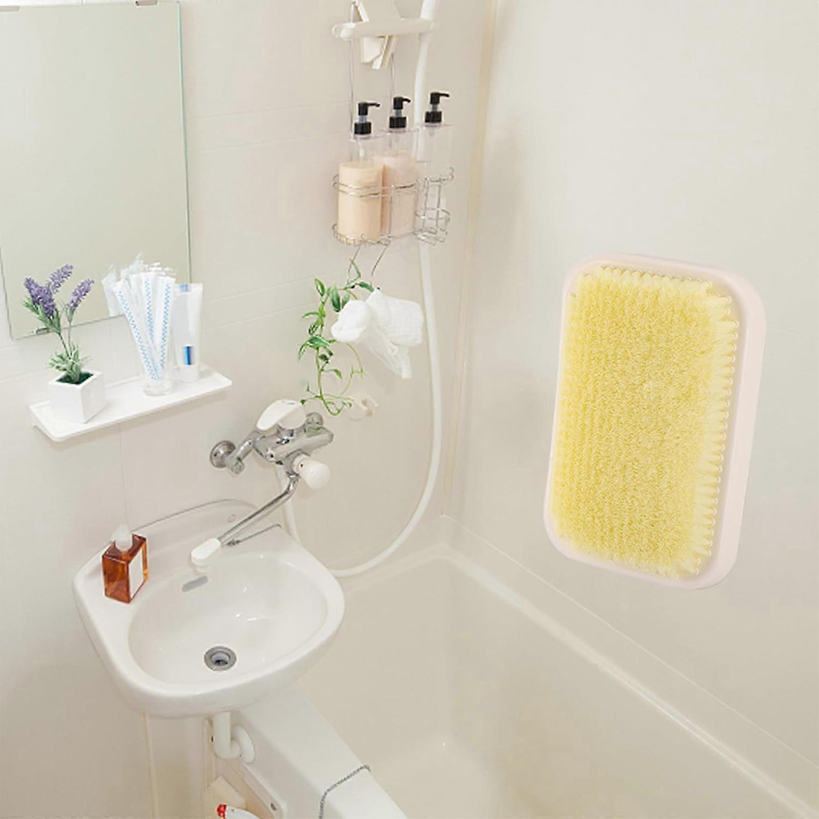 Wandmontierte Rückenbürste – Peeling-Borsten, Selbstklebend, Für Dusche