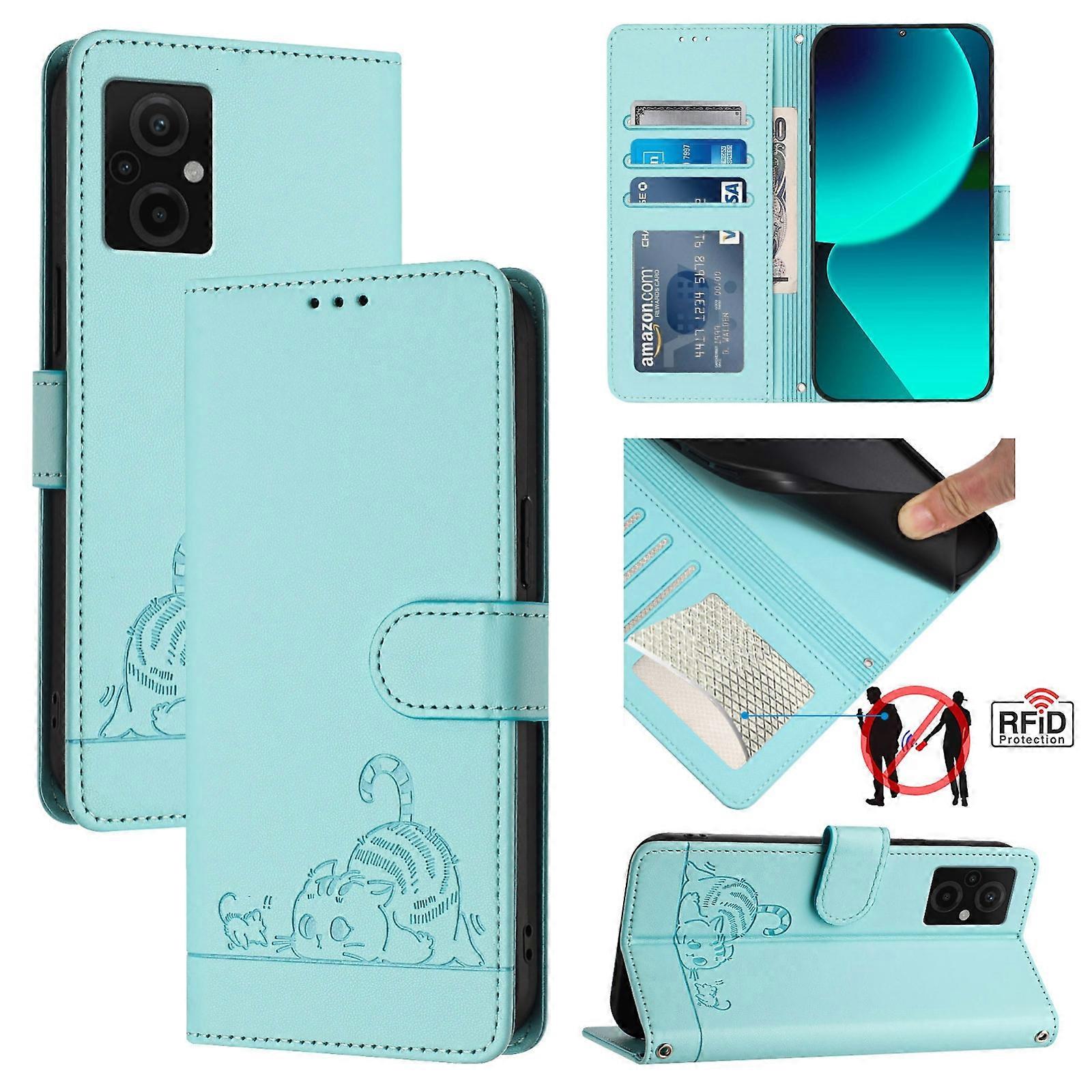 Etui Cat Pattern do Xiaomi POCO M4 5G / POCO M5 4G