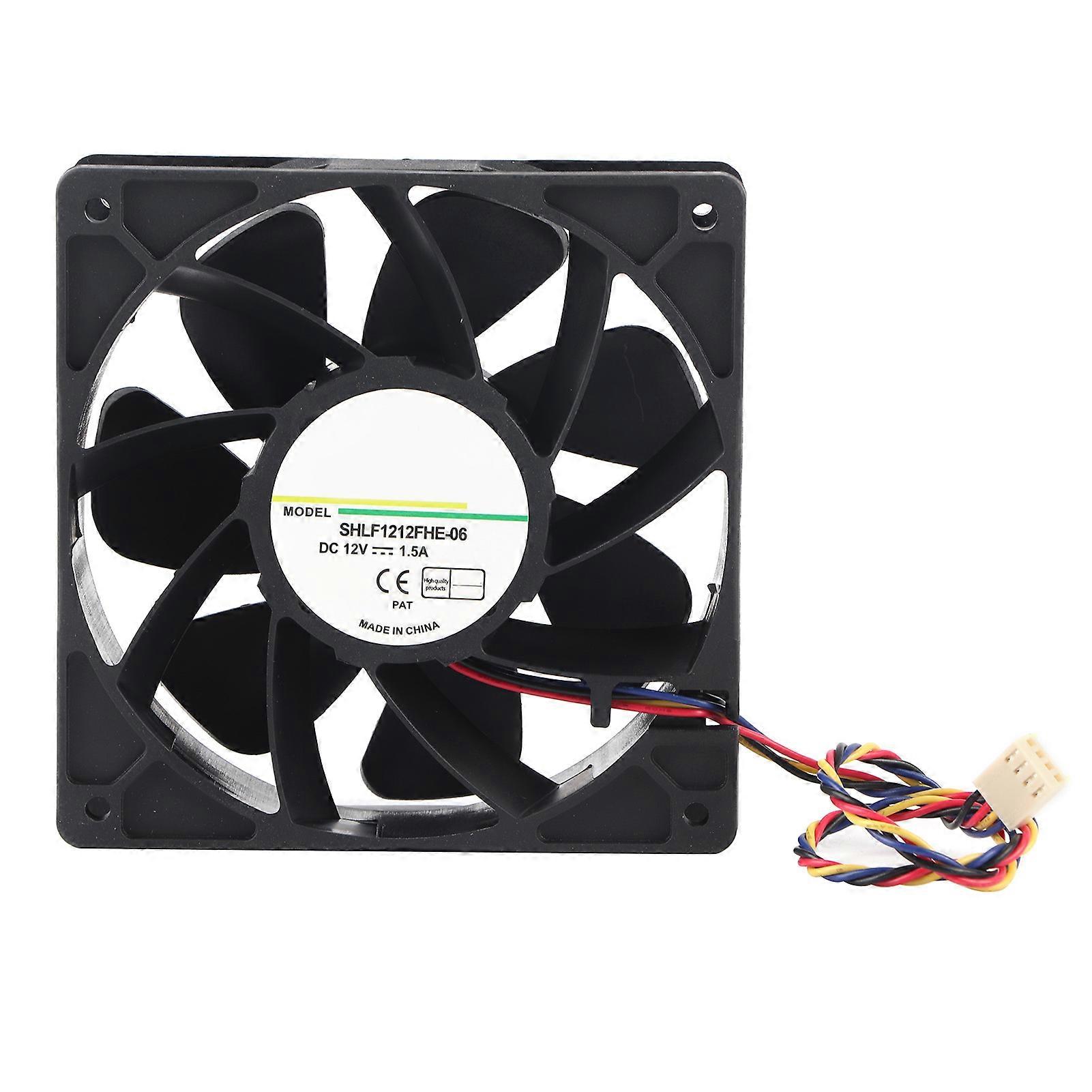 SHLF1212FHE-06 DC12V 1.5A 12CM 4Pin PWM Speed Temperature Control Cooling Fan Cooler