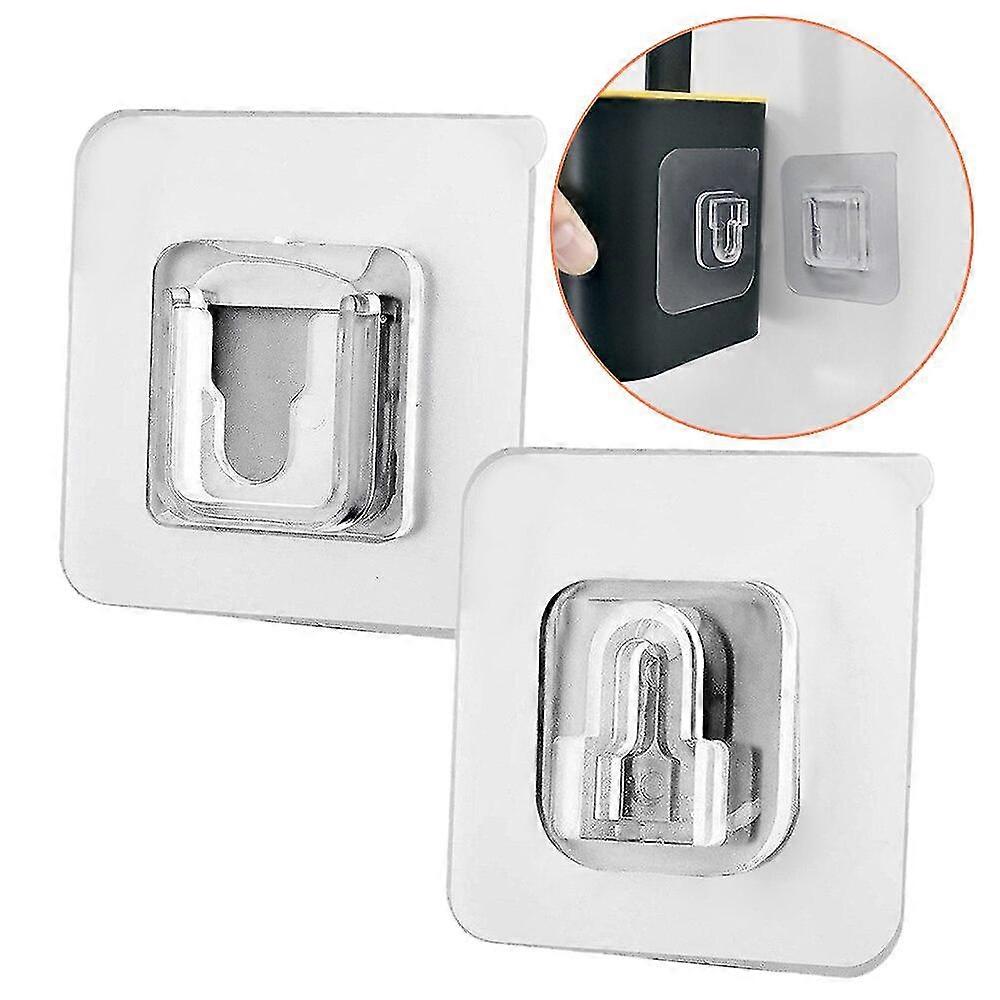 10 Pairs Wall Hooks Double Sided Adhesive Hanger Strong Suction Cup Hook