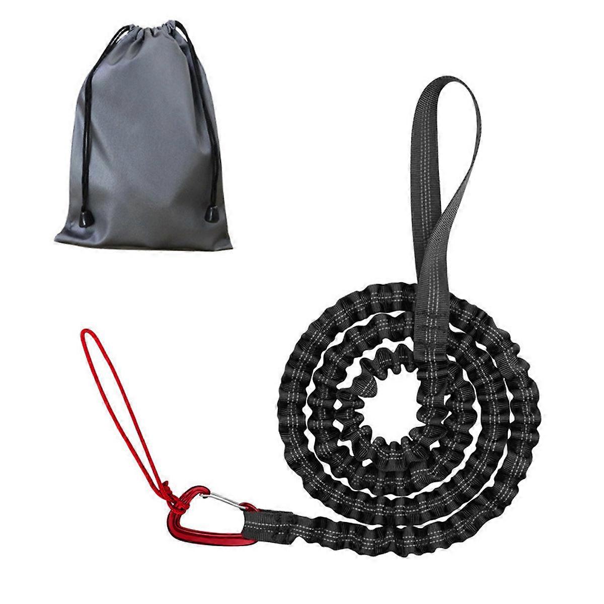 Terrengsykkel for barnas slepetau, elastisk tau for barn, foreldre-barn slepetau, det svarte slepetauet for sykler, sykler, elektriske sykler