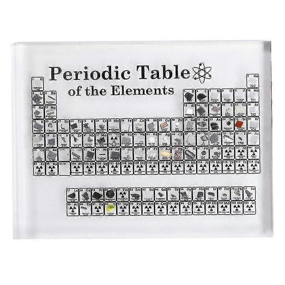 Acrylic Periodic Table With Elements Letter Decoration Kids Teaching Display E
