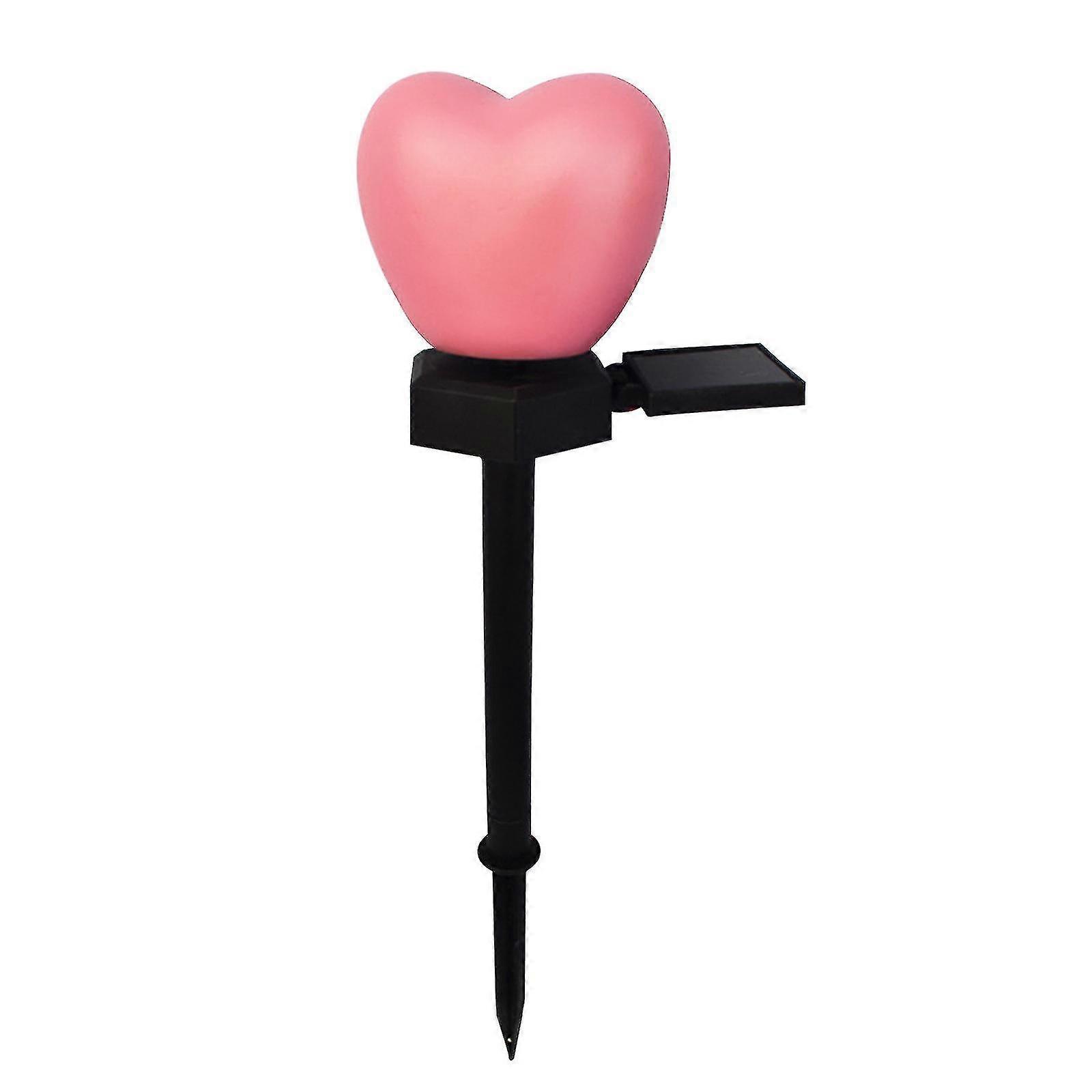 2/4pcs Solar Led Outdoor Heart Garden Lighting, Ip65 Waterproof Lamp, Automatic Charging Solar Garden Light