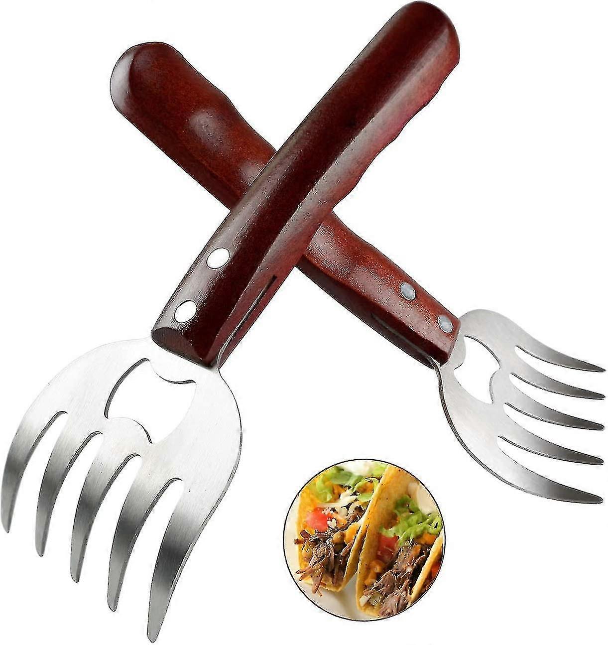 Meat Shredding Claws Stainless Steel Pulled Pork Shredder Meat Claws For Bbq Shredding