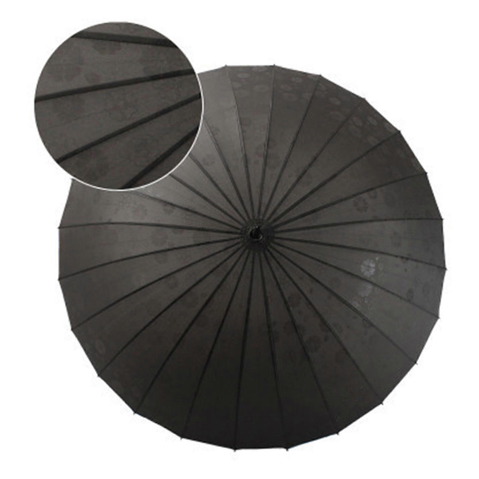 Ultra Large Long Handle Umbrellas Portable 24 Ribs Dual-use Umbrellas Strong Windproof Umbrellas