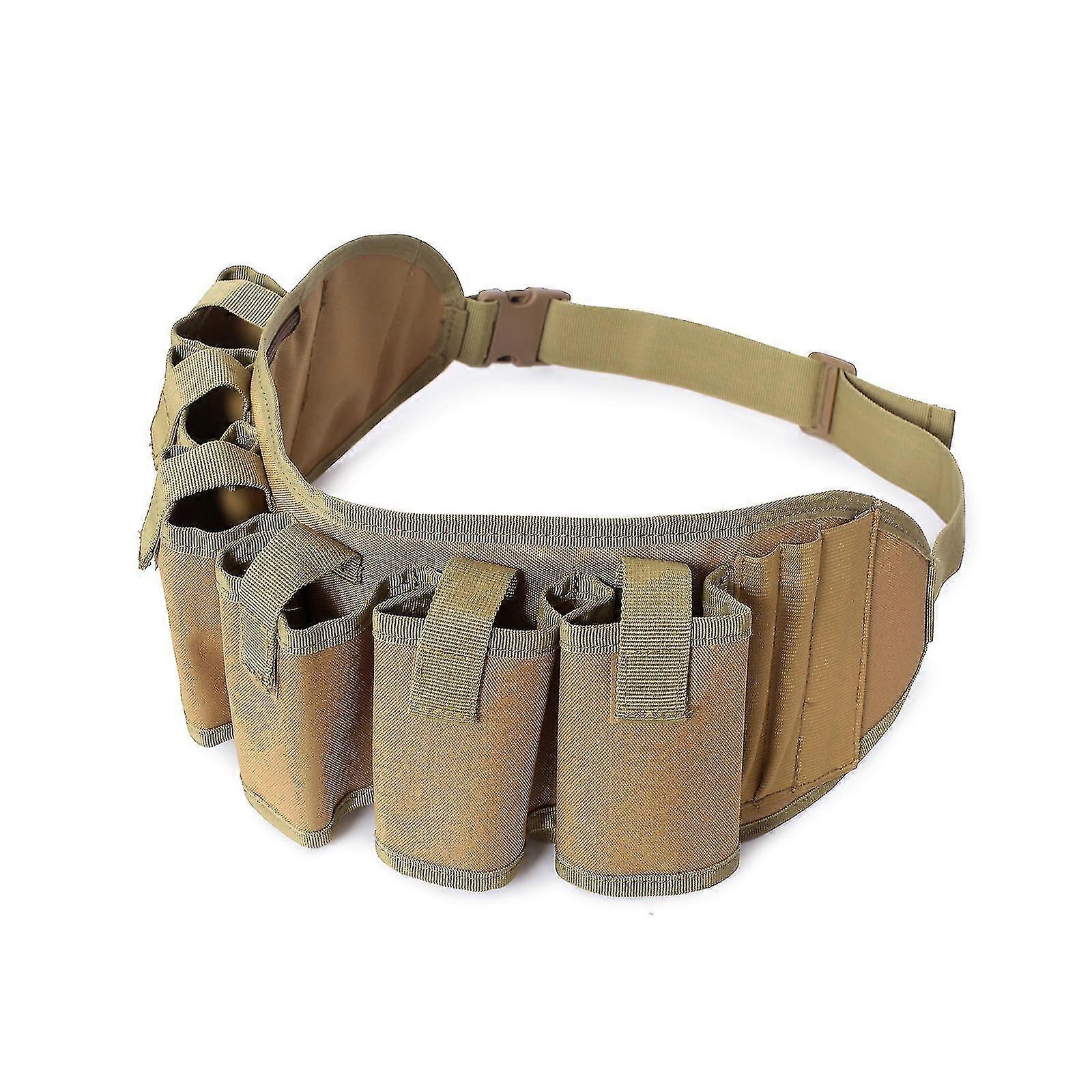 Verstellbarer 6-Pack-Biergürtelhalter Oxford Bier-Taillenhalter Soda-Bier-Gürtel-Flaschenhalter Getränkedosenhalter Taillenpackbeutel Khaki