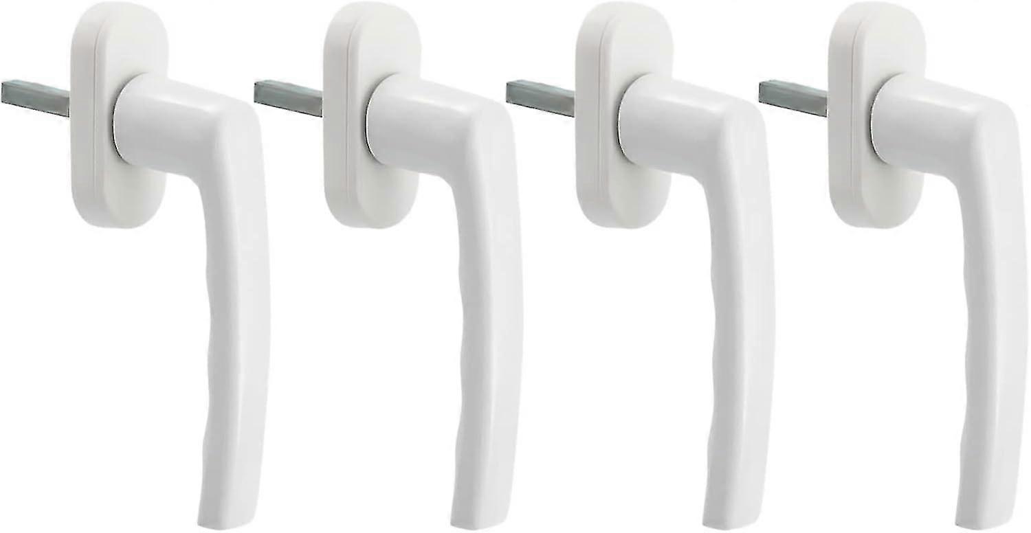 Cadeaux de Noël, poignée de fenêtre blanche, poignée de fenêtre universelle 4 pièces, poignée de fenêtre en aluminium s’adapte à gauche et à droite