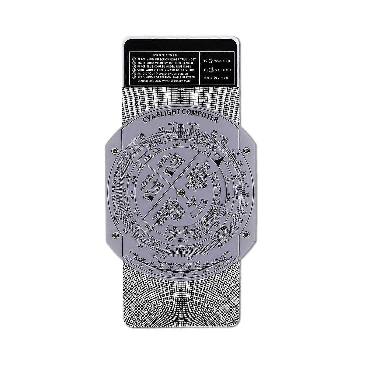E6B Flight Computer Aviation Plotter Circular Slide Rule Used in Aviation Flight Training Pilot Training, Internships