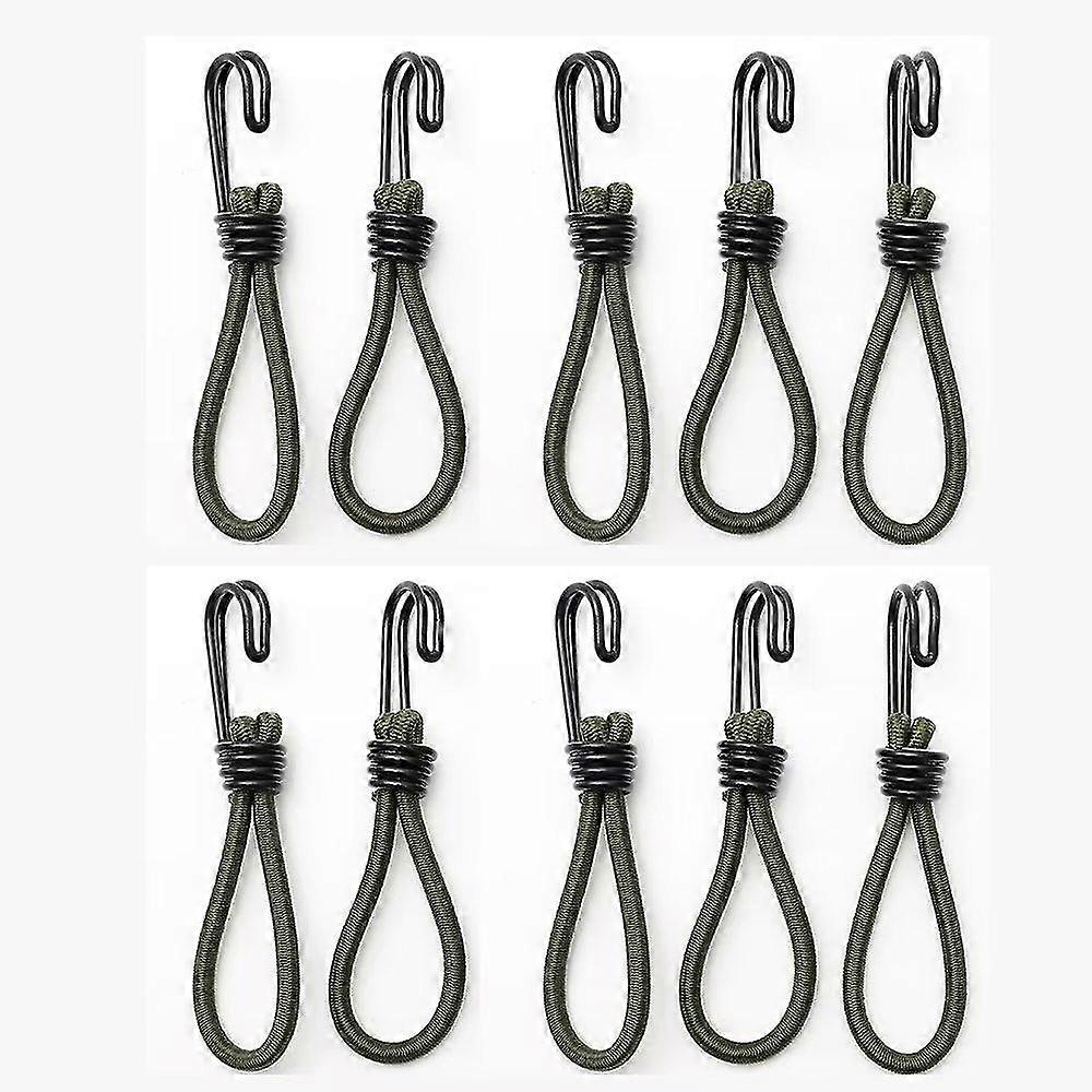 10 professional rubber elastic tensioner with hook for tarpaulins, posters, tarpaulin tensioner nets, elastic strap, tarpaulin support, tarpaulin rubb