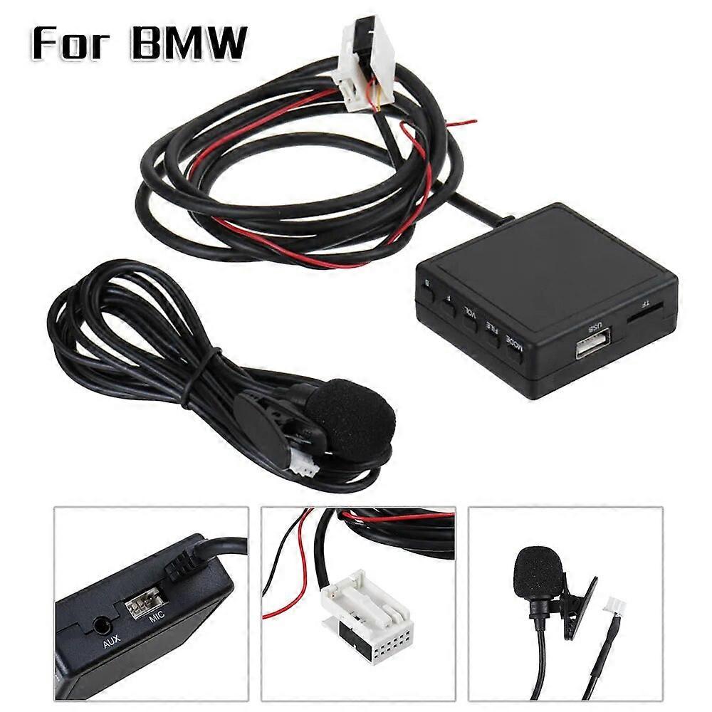 Novo para BMW E60 E63 E64 E65 E66 Série 1 3 Módulo Aux Cabo Adaptador compatível com Bluetooth 50 durável e prático