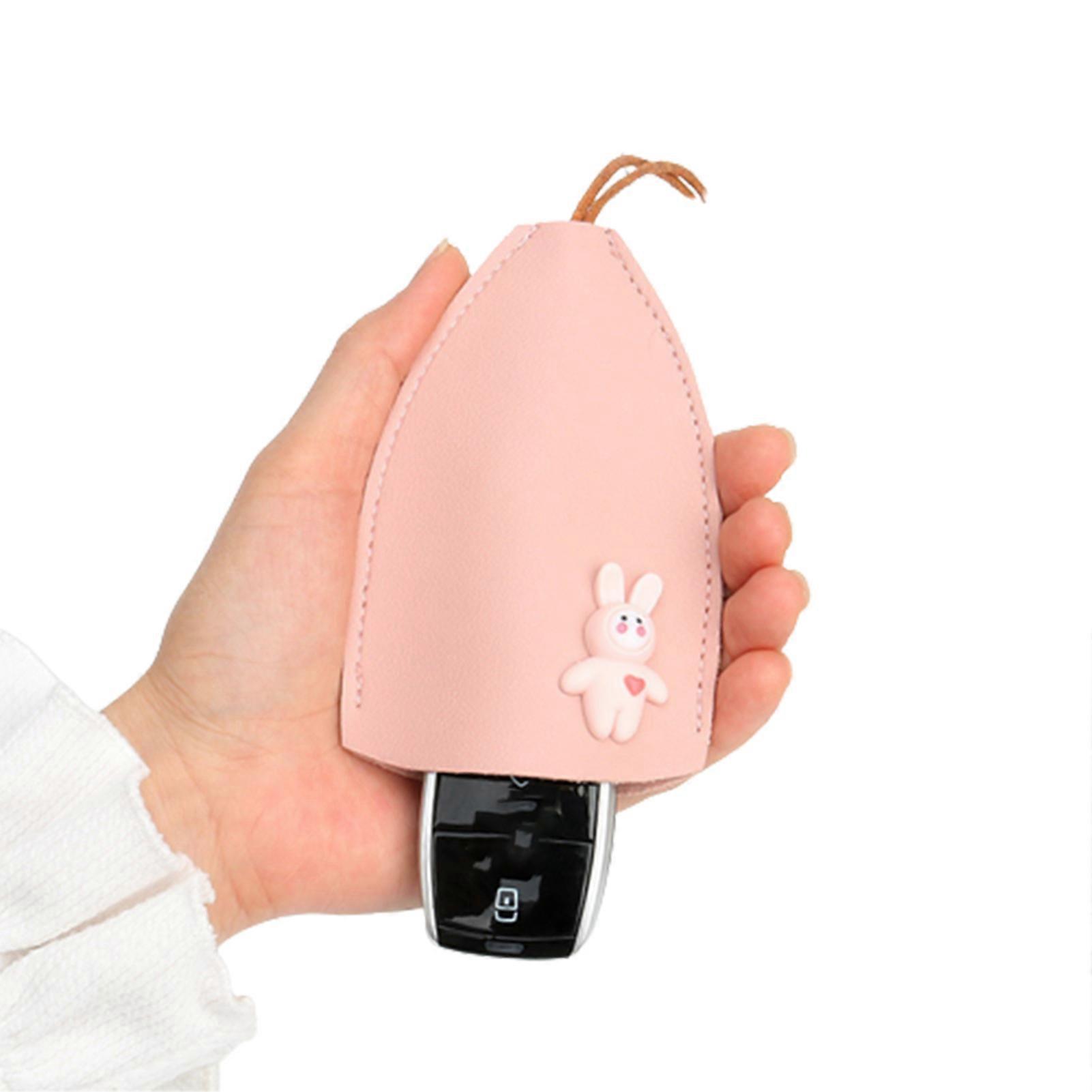 Car Key Case Bag PU Leather Creative Pull-Out Car Key Case for Protecting Car Keys