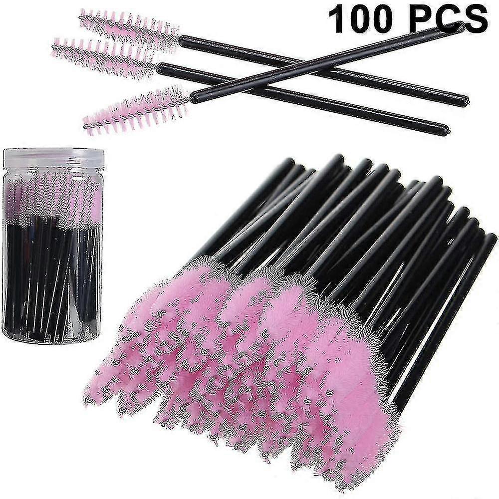 100 Pcs Disposable Mascara Wands, Eyelash Brush