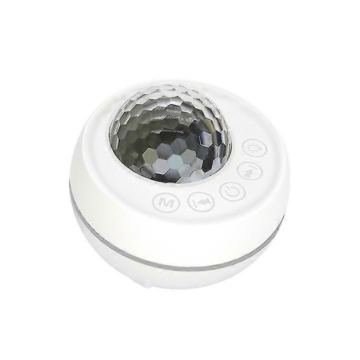 Bluetooth Speaker, Bathroom Waterproof Amplifier With Led Disco Light (white)