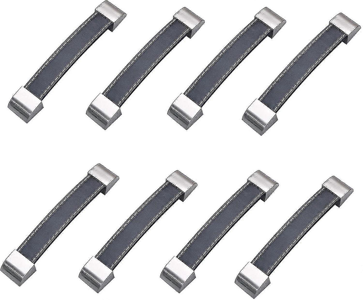 8pcs Rubber Case Strap Handle,leather Cabinet Knobs Door Handle Pull,replacement