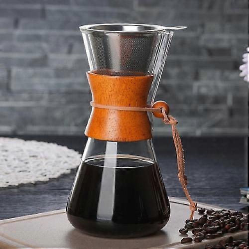 Heat Resistant Glass Coffee Pot Convenient Hand Made Pot