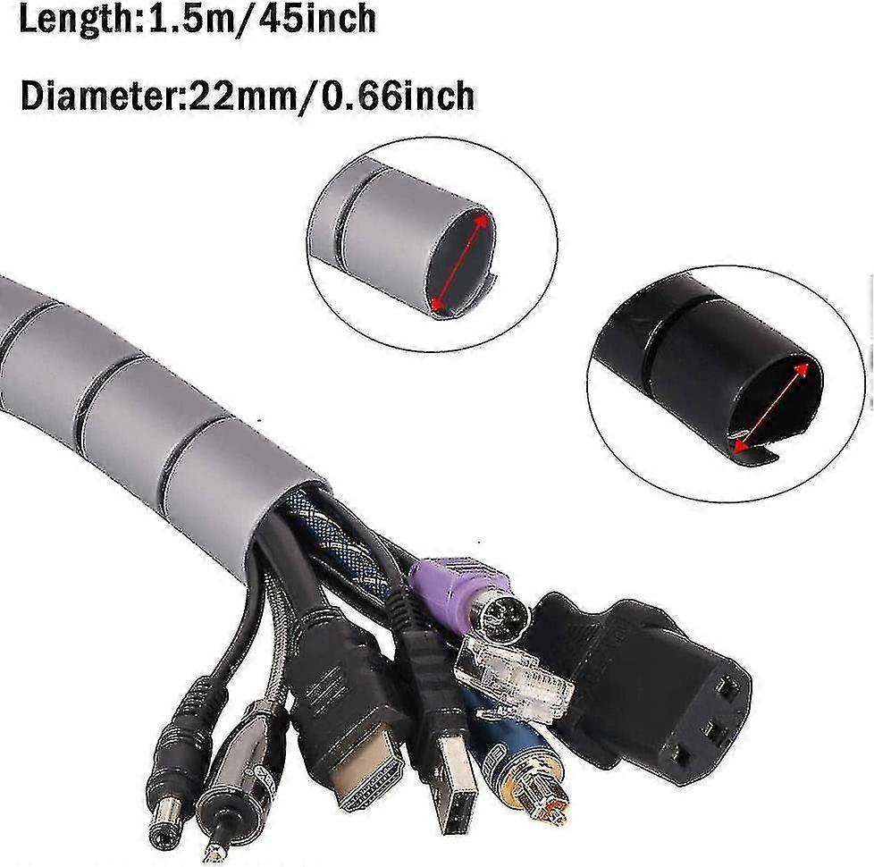 2 Pack Cable Management Flexible Cable Duct Cable Organizer Diy Flexib