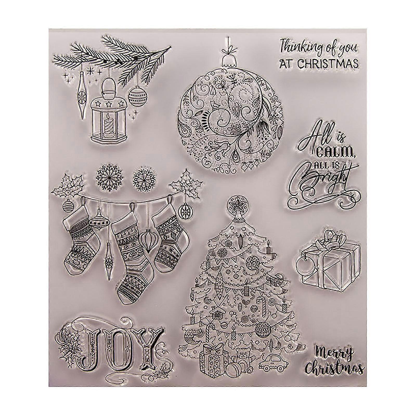 Plexiglass Transparent Stamp Rubber Stamp Alphabet Cake Stamp Tool