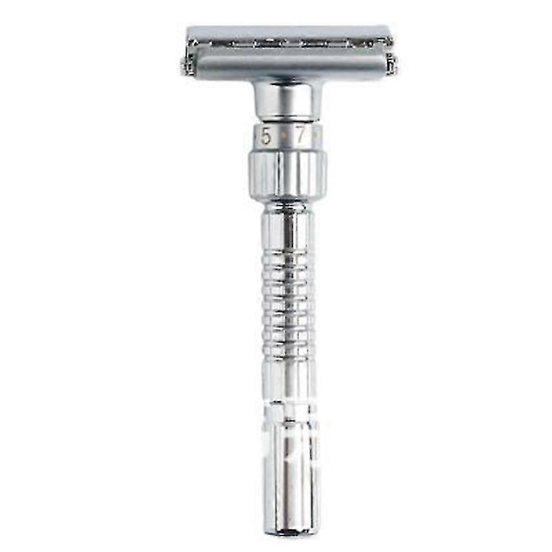 New Adjustable Double Edge Classic Men Shaving Safety Razors Zinc Alloy Manual Shaver with Travel Box