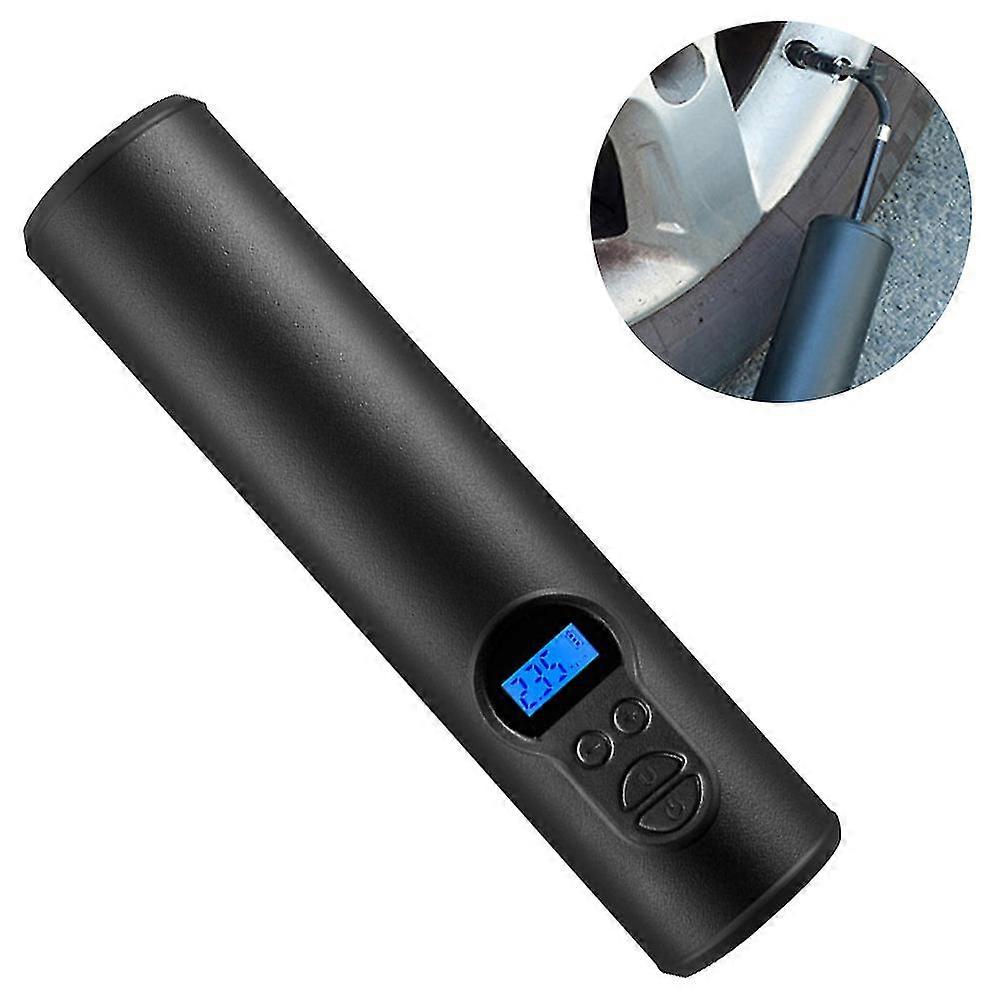 Wireless Portable Air Compressor With Digital Display And Led Lighting, 12v Mini Tire Inflator For Cars And Bicycles, Rechargeable 2000mah Lithium Ion