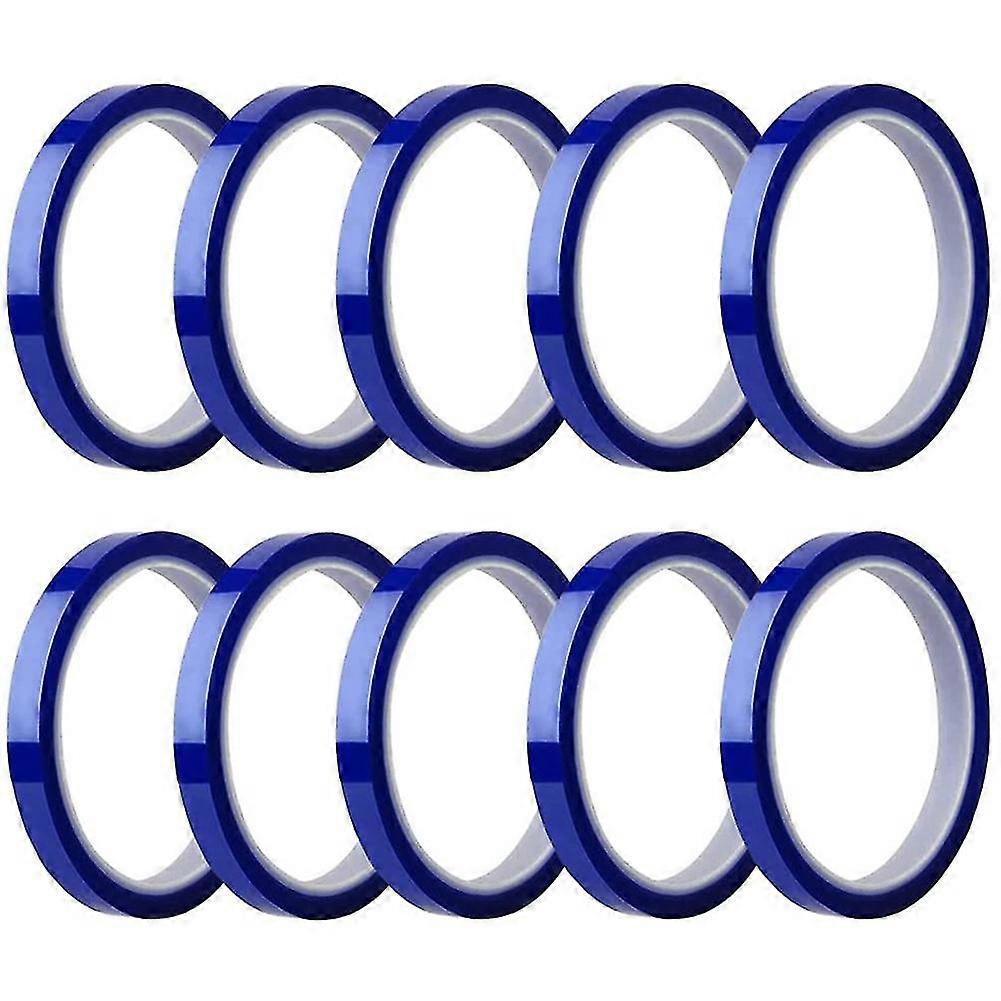 10 Rolls Heat Tapes Sublimation Blanks Thermal Tape No Residue Tape Up To 260celsius For Heat Subli