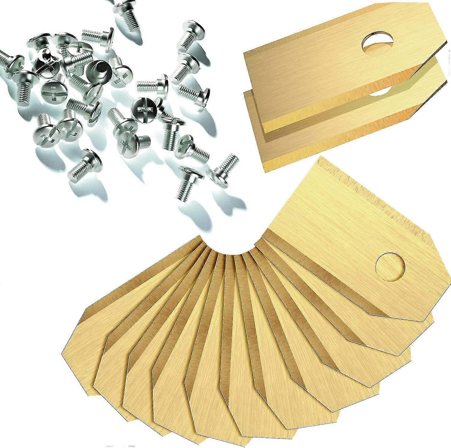 Set Of 30 Titanium Replacement Blades For Heilwiy All Husqvarn / Automower / Gardena
