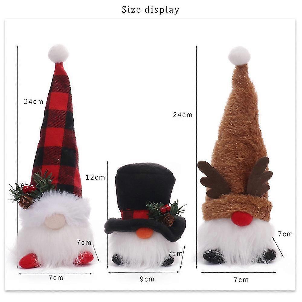 家庭节日派对礼物的点亮圣诞侏儒装饰品