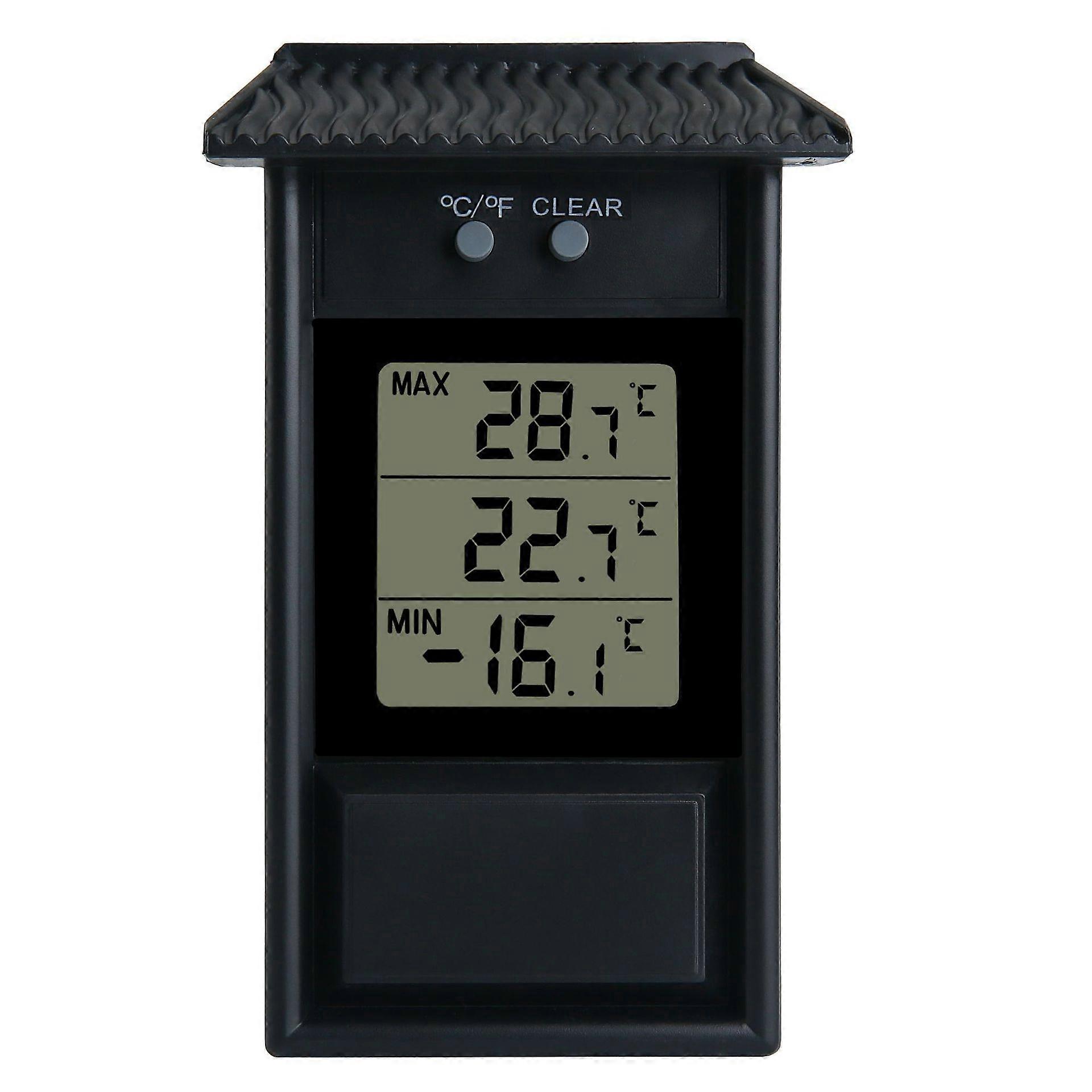 Greenhouse Thermometer,0.1C Resolution, -20 to 50C re Range(Black)