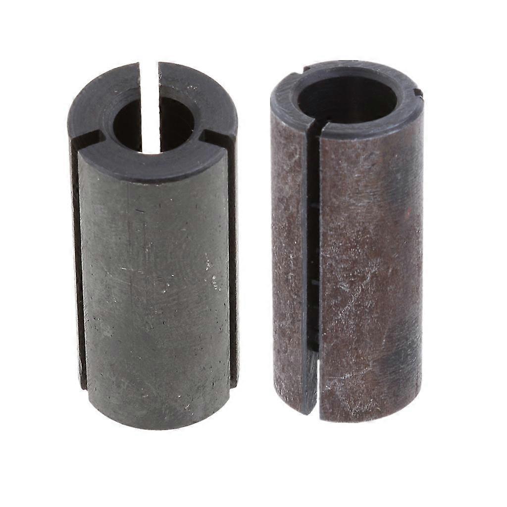 2 Pieces High Precision Router Bit Collet Chuck Adapter Set CNC Tool